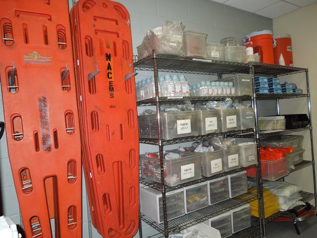 The supply room - room for everything! Photo: Nanuet EMS